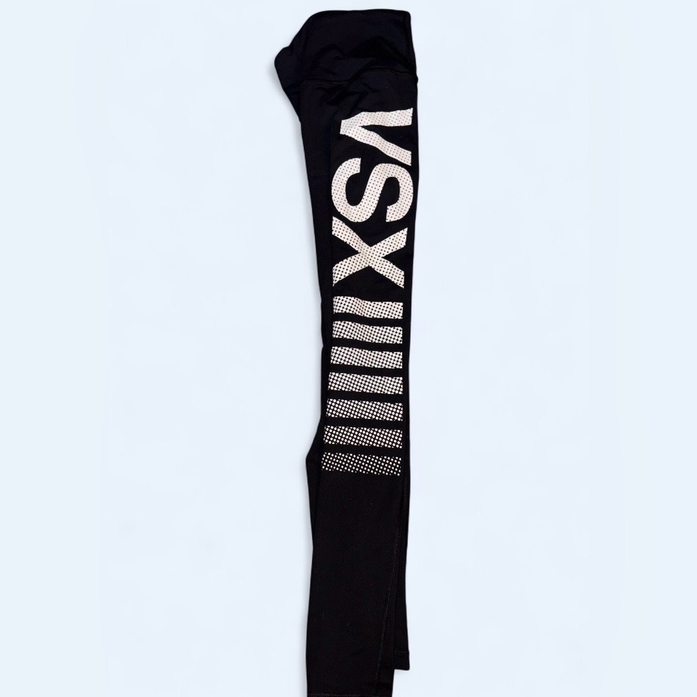 Victoria’s Secret VS Sport Black Logo Leggings Size Small - Picture 4 of 8